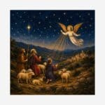 An Angel Appear To The Shepherds Christmas Card | Packs of 10/20/50
