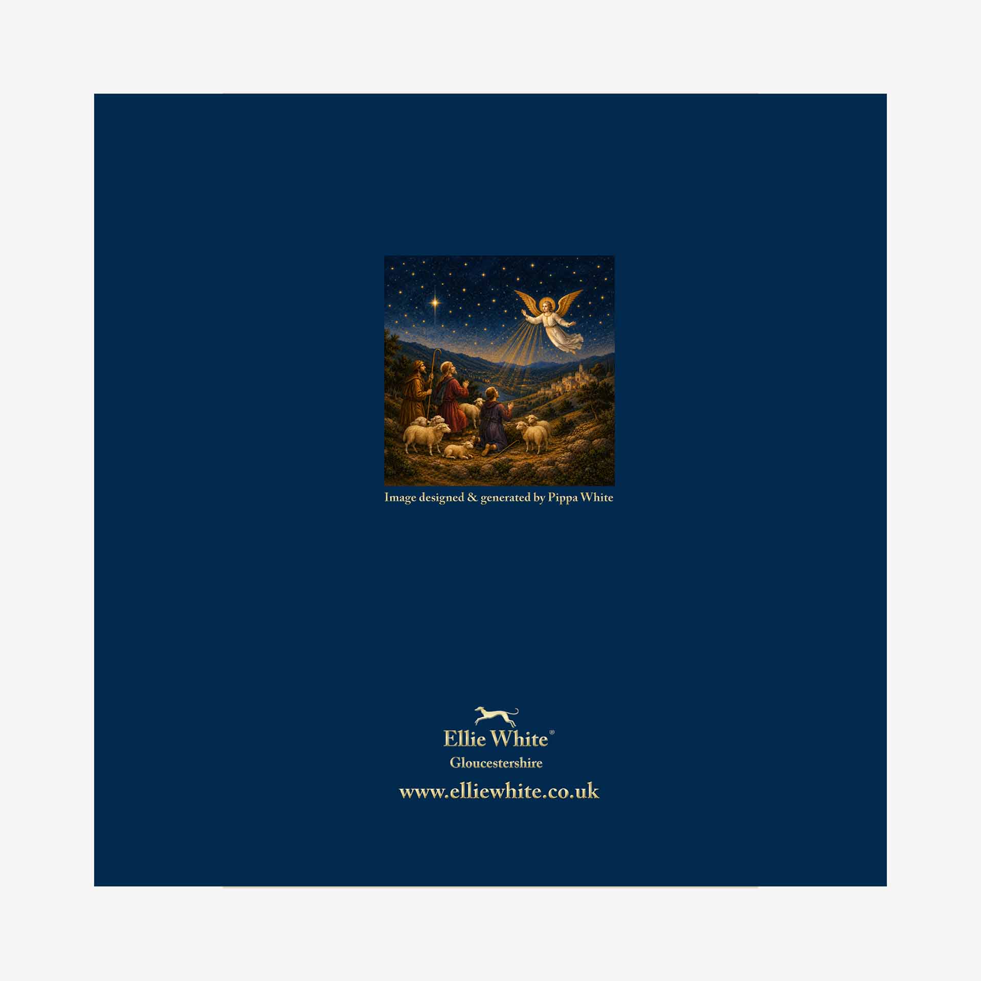 An Angel Appears To The Shepherds - Rear Cover
