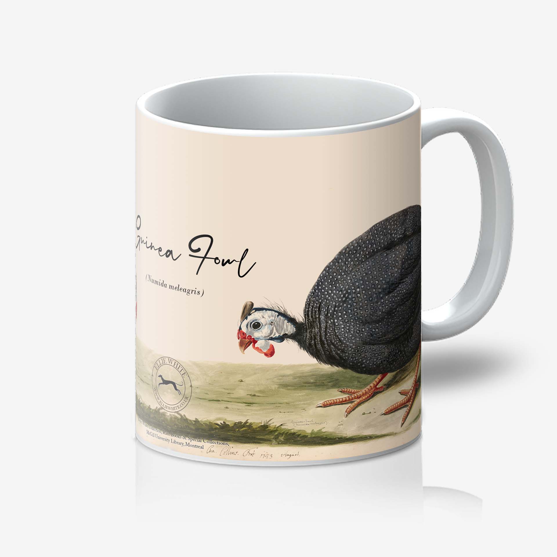 Ceramic Guinea Fowl Mug