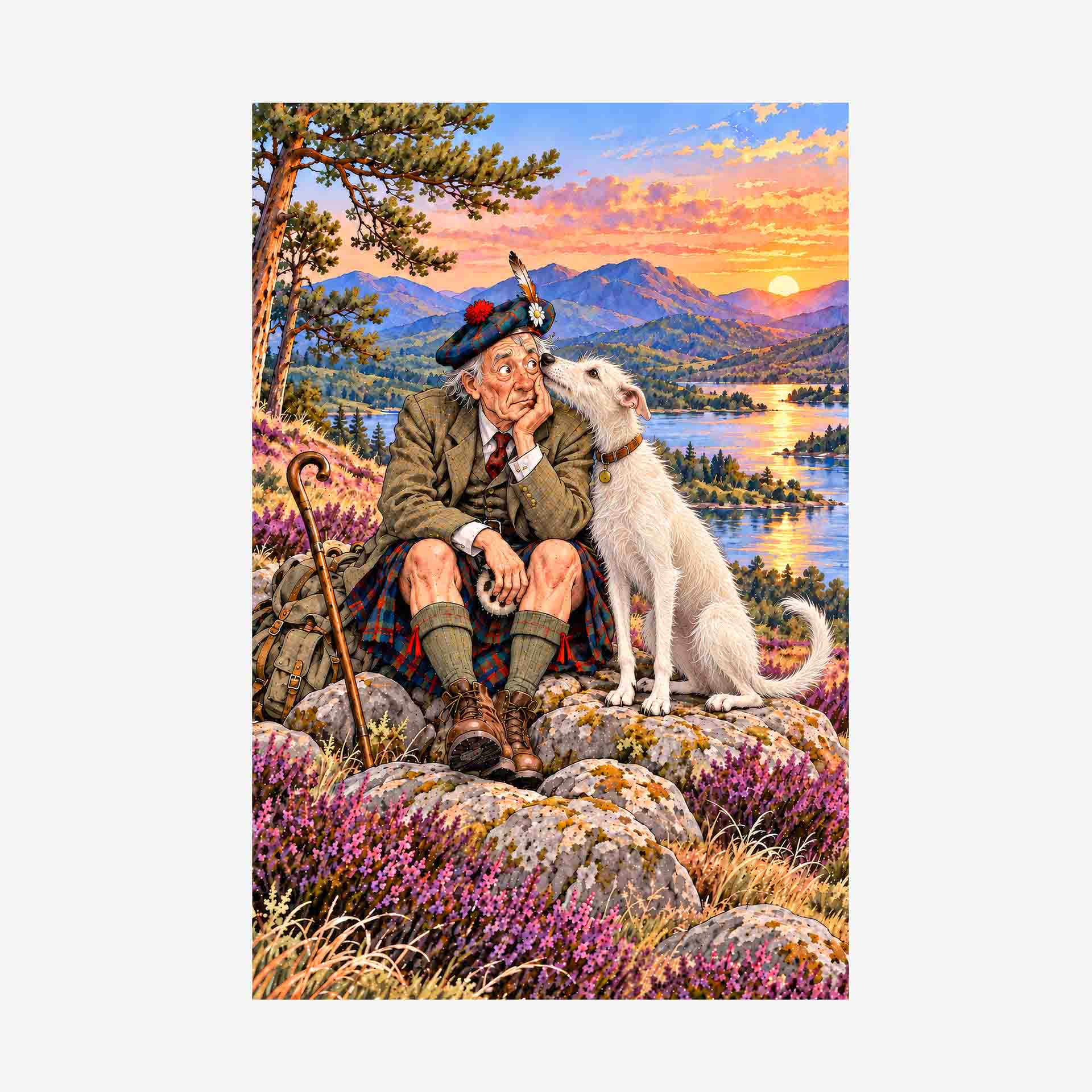 McLurcher™ Kiss and Make-Up Greetings Cards | Packs of 10, 20 or 50