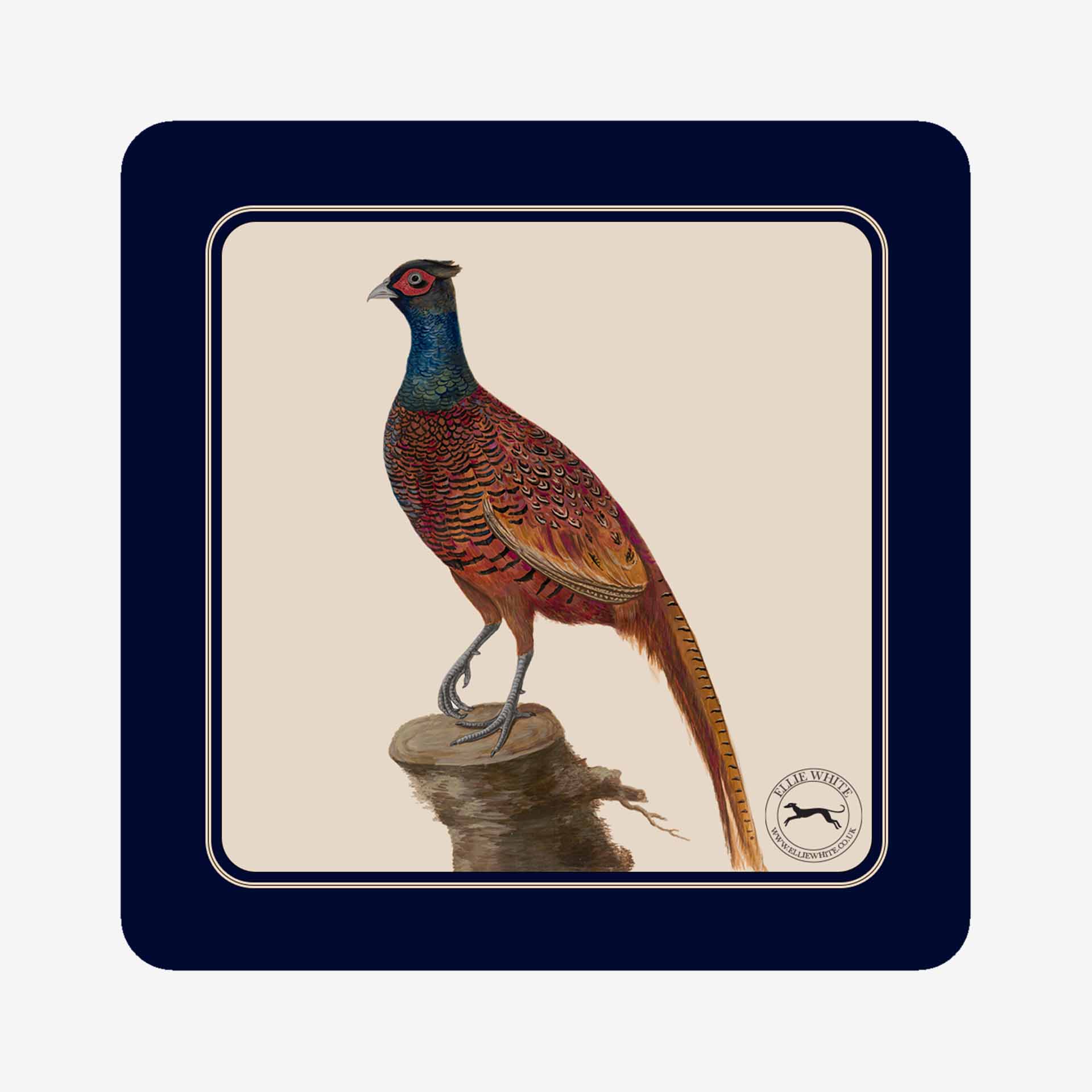 Pheasant Coaster | Pheasant Drinks Mat