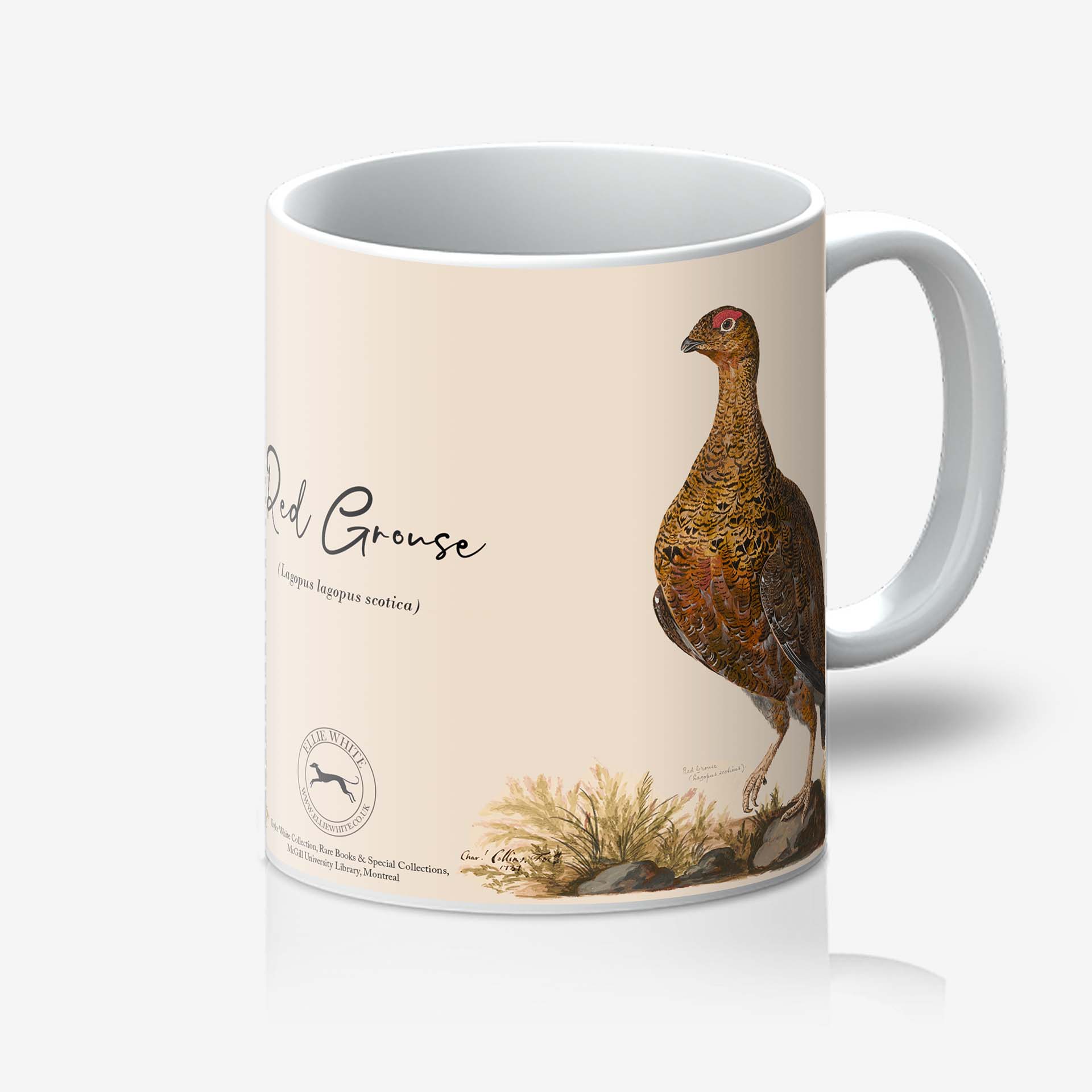 Ceramic Red Grouse Mug