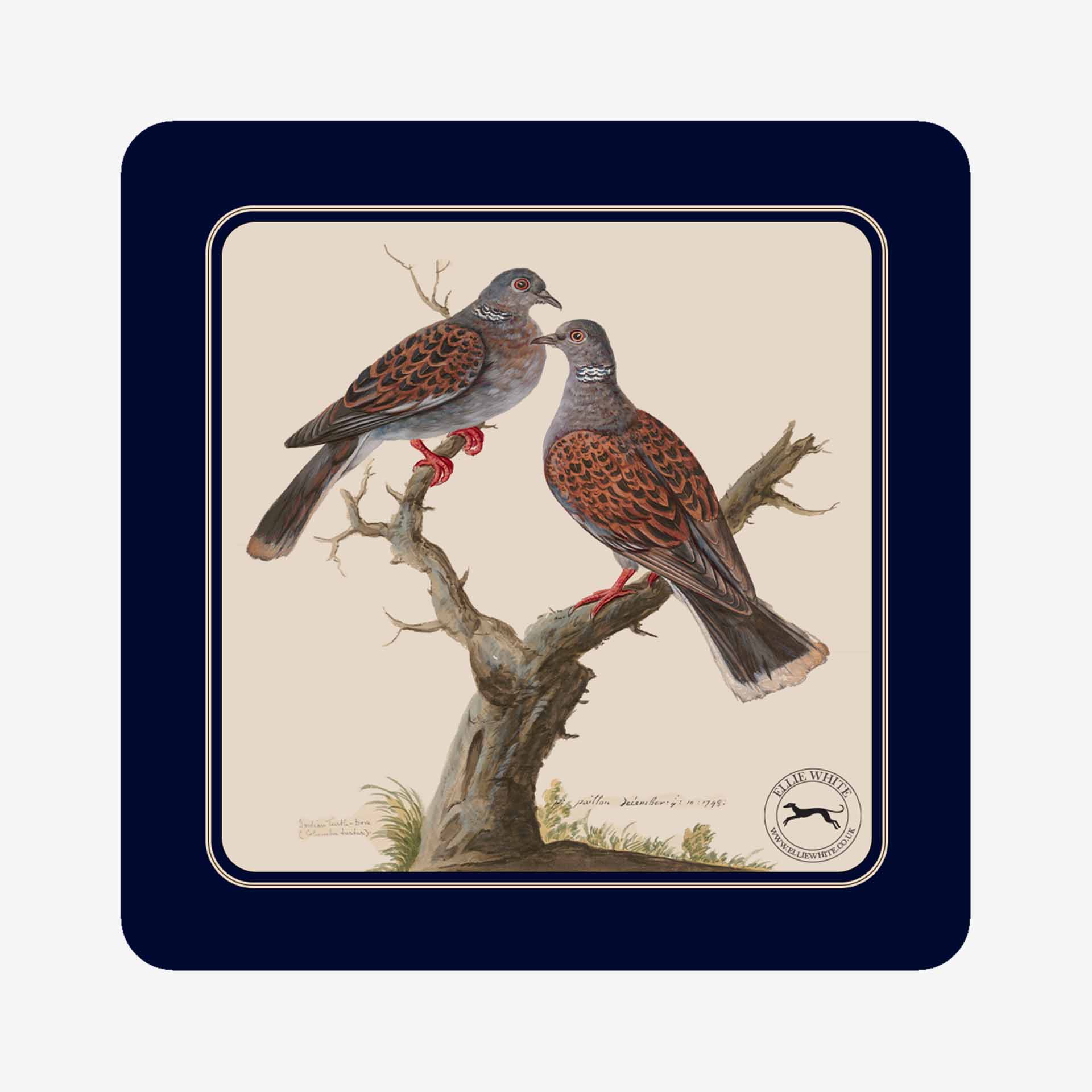 Turtle Dove Coaster | Turtle Dove Drinks Mat